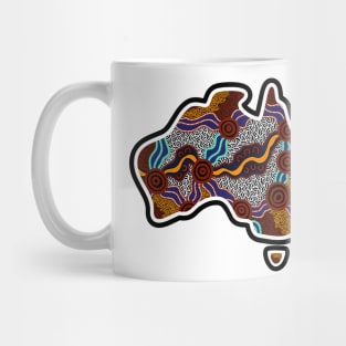 Aboriginal Map Artwork Mug